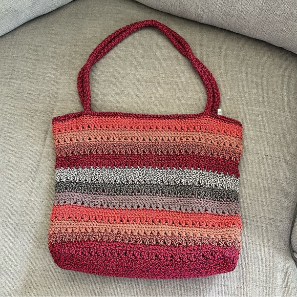 The Sak Multicolor Crochet Tote Bag (A0017) - Picture 4 of 15